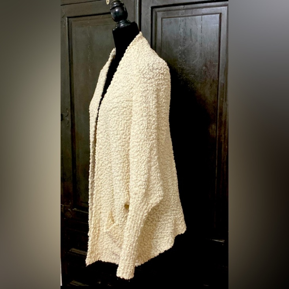 Umgee Cream SHERPA Cardigan - size Medium - Picture 2 of 9